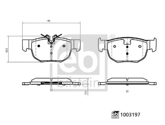 Brake Pad Set, disc brake