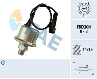 Sensor, oil pressure