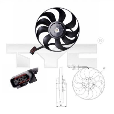 Fan, air conditioning condenser