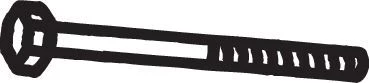 Bolt, exhaust system