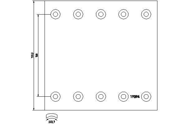 Brake Lining Kit, drum brake