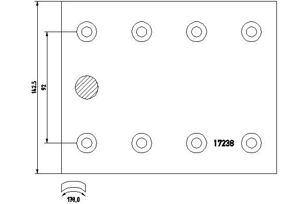 Brake Lining Kit, drum brake