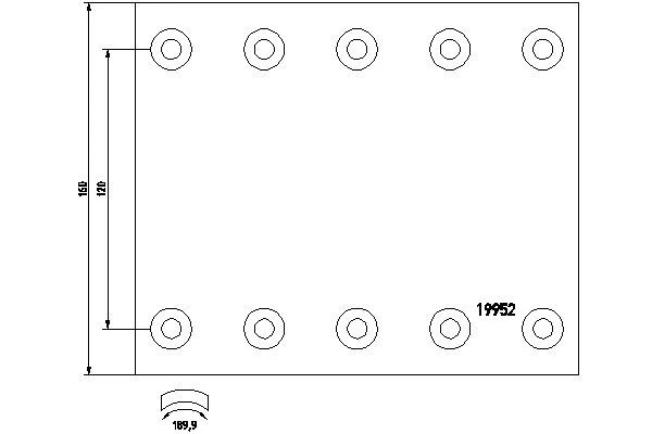Brake Lining Kit, drum brake