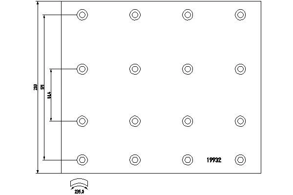 Brake Lining Kit, drum brake