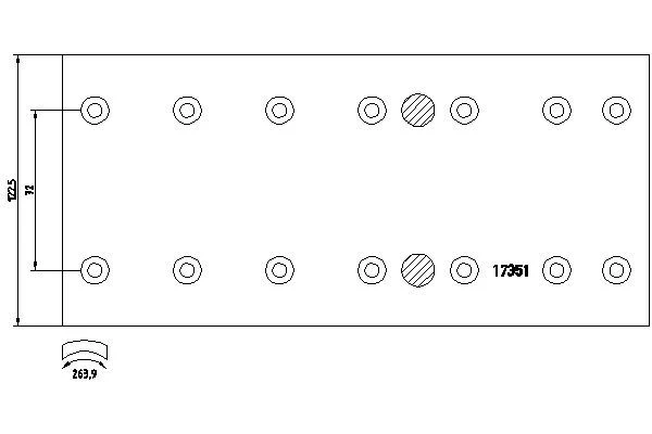 Brake Lining Kit, drum brake