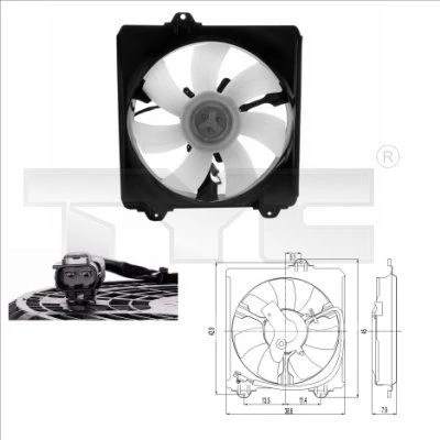 Fan, air conditioning condenser