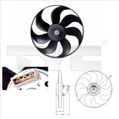 Fan, air conditioning condenser