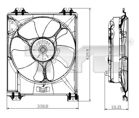 Fan, air conditioning condenser