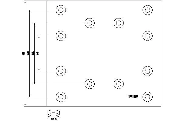 Brake Lining Kit, drum brake