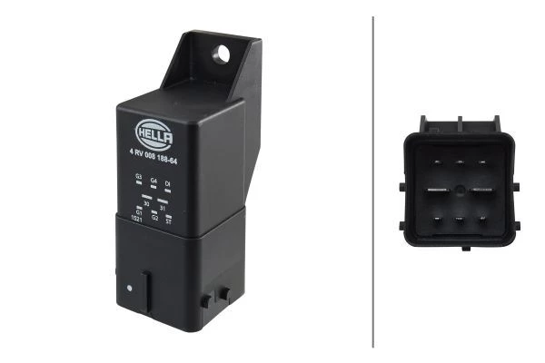 Relay, glow plug system