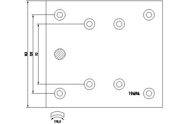 Brake Lining Kit, drum brake