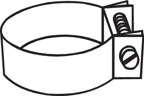 Clamping Piece, exhaust system
