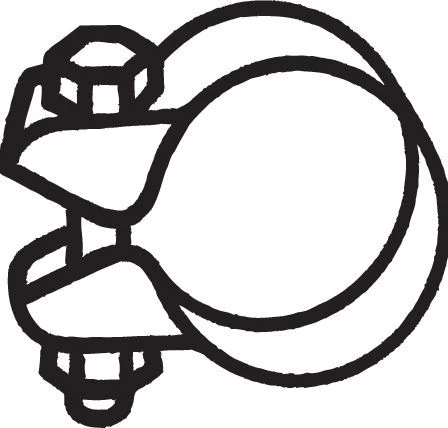 Clamping Piece, exhaust system